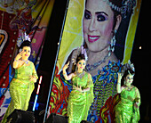 Tanzvorführung in der alten Königsstadt Ayutthaya, Thailand