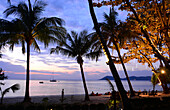 Sunset at Ao Phrao beach, Island of Samet, Golf of Thailand, Thailand