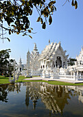 Wat Rong Khun bei Chiang Rai, Nord-Thailand, Thailand