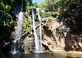 Mork Fa Waterfall in Doi Suthep National Park near Pai, North-Thailand, Thailand