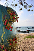 Fischerboote am Rawai Strand ganz im Süden, Phuket, Thailand, Asien