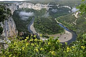 Gorges along the Ardeche River, France