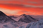 Sunset, Aiguilles d'Arves, France