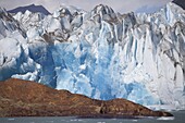 Blue ice of the Viedma Glacier, Viedma Lake, Argentina