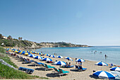 Beach and bay at Coral Bay north of Paphos, Cyprus