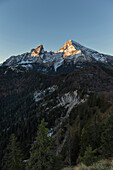 Kleinen Watzmann 2307 m und Watzmann 2713 m, Berchtesgaden, Bayern, Deutschland