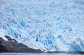 Eiskante vom Asia Gletscher, Chilenische Fjorde, Magallanes y de la Antartica Chilena, Patagonien, Chile, Südamerika