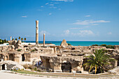 Thermes of Antoninus Pius ancient Roman ruins, Carthage, Tunis, Tunisia
