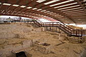 Ancient Roman ruins at the Complex of Eustolios of the Archelogical Site of Kourion, Kourion, Limassol, Cyprus