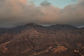 Villa de Winter in the mountains, El Cofete, Jandia peninsula, Parque Natural de Jandia, Barlovento, Fuerteventura, Canary Islands, Spain