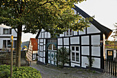 Timber-framed houses at Tecklenburg , Muensterland , Tecklenburgerland , North Rhine-Westphalia , Germany , Europe