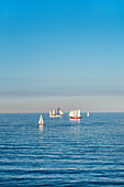 View towards the sea, Luebeck, Travemuende, Baltic Coast, Schleswig-Holstein, Germany