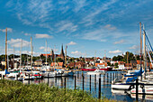 Blick auf Altstadt, Flensburg, Flensburger Förde, Ostsee, Schleswig-Holstein, Deutschland