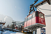 Hahnenkamm lift, Kitzbuehel, Tyrol, Austria, Europe