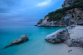 Strand der Cala Goloritze am Golfo di Orosei, Selvaggio Blu, Sardinien, Italien, Europa