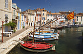 Boote, Hafen in Martigues, Hafenstadt am Etang de Berre, Bouches-du-Rhone, Mediterranean Sea, Provence, France, Europe