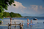 At lake Starnberger near Ambach, Upper Bavaria, Bavaria, Germany