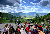 Dandlber Alm on Samerberg, Chiemgau, Upper Bavaria, Bavaria, Germany