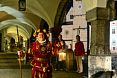 Night guardsman tour in Berchtesgaden, Upper Bavaria, Bavaria, Germany