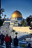 Blick von Süden auf den Felsendom, Jerusalem, Israel