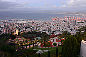 Blick auf den Hafen von Haifa, Nord-Israel, Israel