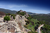 Nimrod castle ruines, Golan heights, Galilea, North-Israel, Israel