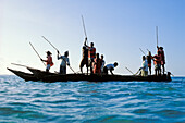 fishermen, fishing boats, Zanzibar, Tanzania, East-Africa