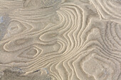 Muster im Sand, Sandstrand, Insel Juist, Ostfriesische Inseln, Nationalpark Niedersächsisches Wattenmeer, Unesco Weltnaturerbe, Nordsee, Ostfriesland, Niedersachsen, Deutschland, Europa