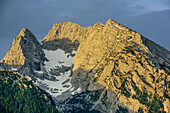 Hochkalter mit Blaueis, Hochkalter, Berchtesgadener Alpen, Berchtesgaden, Oberbayern, Bayern, Deutschland