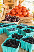 Close up of fresh fruit at farmers market, Virginia Beach VA, VA, USA