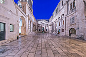 Peoples Square between Diocletian Palace buildings, Split, Split, Croatia, Split, Split, Croatia