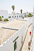 Morocco, Asilah, view on medina rooftops