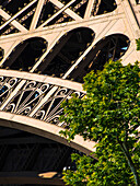 France, Paris, detail of the Eiffel tower