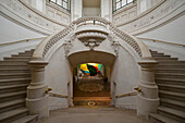 Europe,France, monumental staircase of the Museum of Fine Arts de Lille