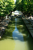 France, Paris, Canal St Martin and a lock