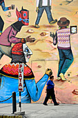 iWall painting in Lima Peru,South America
