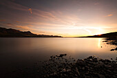 Calm Lake at Sunset, Iceland