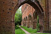 Ruine Kloster Hude, Klosterruine, Backsteingotik, romantisch, ehemaliges Zisterzienserkloster, Niedersachsen, Deutschland