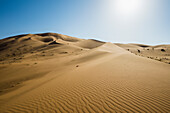 sand dunes, near Merzouga, Erg Chebbi, Sahara Desert, Morocco, Africa