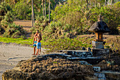 Couple on the beach in Bali. Indonesia