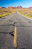 Highway 163 heading South towards Monument Valley, Arizona.
