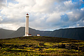 The Molokai Kalaupapa lighthouse in the morning light.