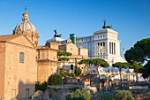 Roman Forum, UNESCO World Heritage Site, and National Monument to Victor Emmanuel II, Rome, Lazio, Italy, Europe