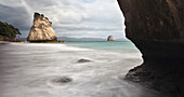 Rock outcrops at Cathedral Cove, Coromandel Peninsula, North Island, New Zealand, Pacific