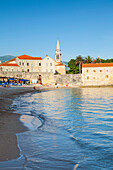 City Beach, Stari Grad (Old Town), Sveti Ivan, Budva, Montenegro, Europe