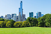 Skyscrapers bordering Central Park, Manhattan, New York City, New York, United States of America, North America