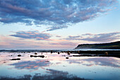 Robin Hoods Bay at dusk, Yorkshire, England, United Kingdom, Europe