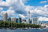 The skyline of Toronto, Ontario, Canada, North America