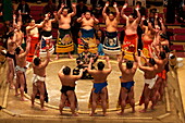 Sumo competition at the Kokugikan stadium in Tokyo, Japan, Asia