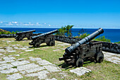 View from Fort Soledad over Umatac Bay, Guam, US Territory, Central Pacific, Pacific